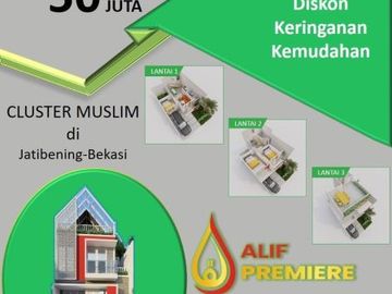 Pasti ACC! rumah mewah 3 lt KPR SYARIAH strategis bekasi