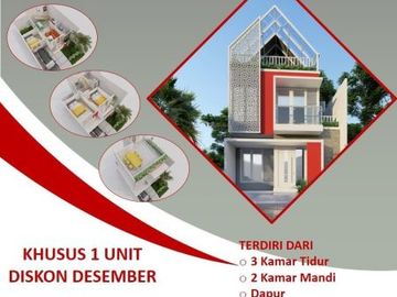 Pasti ACC! rumah mewah 3 lt KPR SYARIAH strategis bekasi
