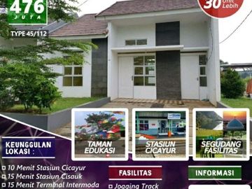 Hunian strategis dekat stasiun cicayur
