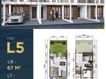 DIJUAL TOWN HOUSE JGC CLUSTER SHINANO DI CAKUNG JAKARTA TIMUR - STOK TERBATAS !