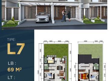 DIJUAL TOWN HOUSE JGC CLUSTER SHINANO DI CAKUNG JAKARTA TIMUR - STOK TERBATAS !