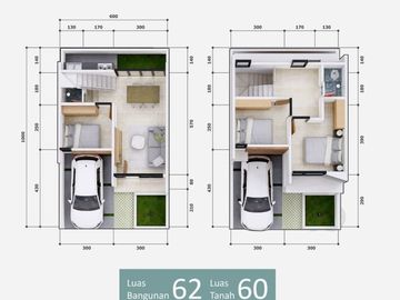 Rumah 2 Lantai Bogor FREE Furnished Dekat Kampus IPB