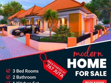 Rumah Minimalis Di Sleman Type 60/113 Harga Ekonomis Siap KPR