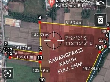 Tanah Dijual Di Jombang, Jawa Timur TD
