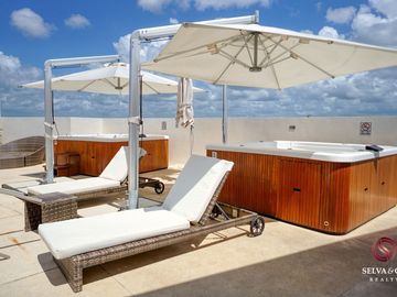 Departamento, 3 albercas, roof top con 5 jacuzzis