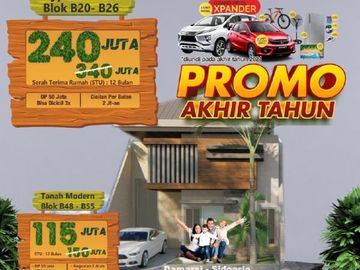 Promo Akhir Tahun Perumahan Inhouse diSidoarjo Dekat Bandara