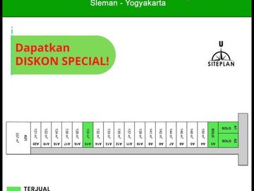 DISKON SPECIAL! TANAH KAPLING DIJUAL DI JALAN KALIURANG KM 12