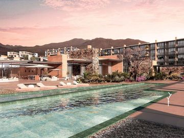 Apartamento a 6 minutos de la playa, alberca de adultos y familiar, residencial