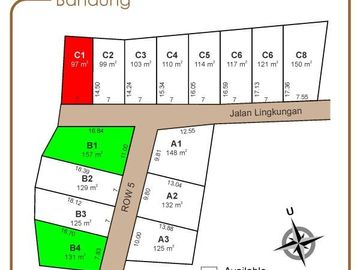 Dijual Kapling Tanah Murah Kota Bandung Girimekar