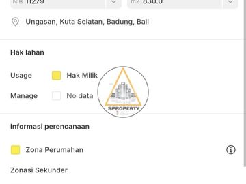 Tanah Lokasi Strategis di Central Ungasan