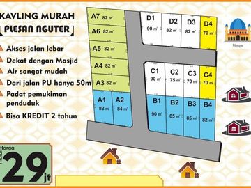 Tanah Kavling Murah Di Sukoharjo Dekat Pasar Mulur