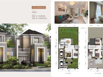 Dijual Rumah Cluster Konsep Klasik dan Modern di Sentul Bogor Jawa Barat