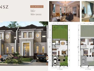 Dijual Rumah Cluster Konsep Klasik dan Modern di Sentul Bogor Jawa Barat