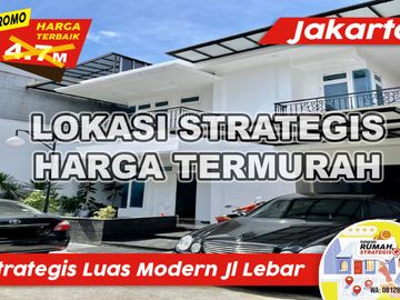 Rumah Strategis Modern Mewah Luas Jl Lebar Duren Sawit Jakarta Timur