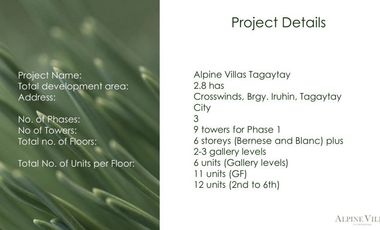 Condo in Tagaytay for sale