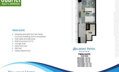 Twin Suites in Belmont Luxury Hotel in Mactan Newtown