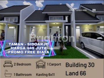 RUMAH BARU GRESS RAYA TAMAN KLETEK SIDOARJO KPR 400 JUTAAN