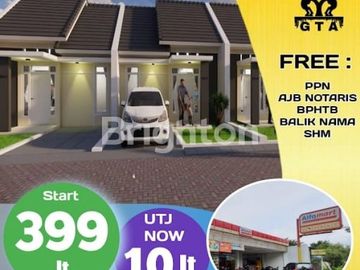 RUMAH BARU GRESS RAYA TAMAN KLETEK SIDOARJO KPR 400 JUTAAN