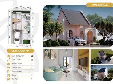 Rumah Baru Full Furnished, 200 Jutaan di Mojosari, Mojokerto