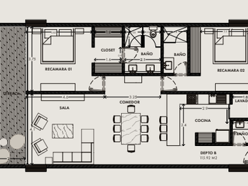 Departamento en venta Mérida Yucatán, Privada Tamara Sereniti Chabekal