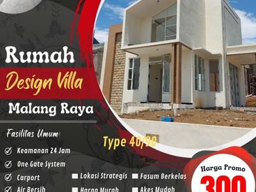 Rumah Murah Desain Villa di Kedungkandang