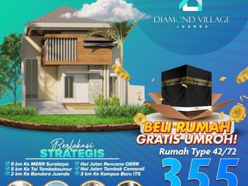 Promo, Rumah Dijual Area Sedati Juanda 355 Juta