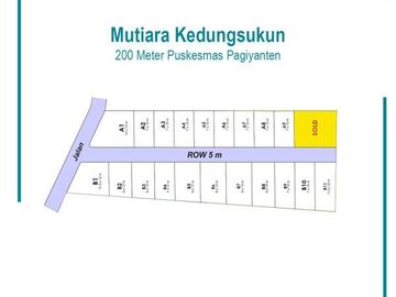 Kavling Timur Pasar Kedungsukun, Harga Promo: SHM Unit