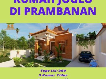 Promo Perdana!!! Jual Rumah Joglo Jawa Limasan Di Prambanan Siap KPR