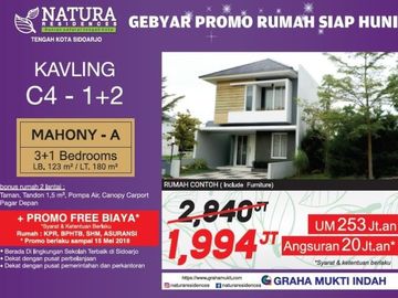 Ciamik Mewah, Type Mahony, Nature Residence , Sidoarjo | Br189 G