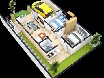 Rumah murah desain mewah di Bangunjiwo Bantul dekat lampu merah