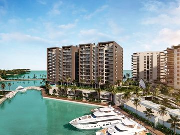 Departamento de Lujo frenta al mar de 146.9 m2 en la costa de Merida Yucatan