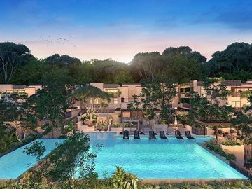 Penthouse de 2 recamaras con spa, gimnasio, club de niños, cerca de la playa en