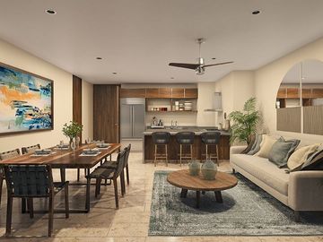 Penthouse de 2 recamaras con spa, gimnasio, club de niños, cerca de la playa en