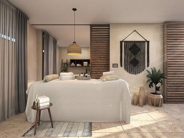Penthouse de 2 recamaras con spa, gimnasio, club de niños, cerca de la playa en