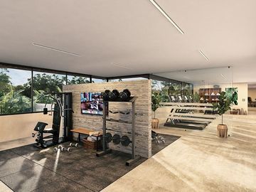 Penthouse de 2 recamaras con spa, gimnasio, club de niños, cerca de la playa en