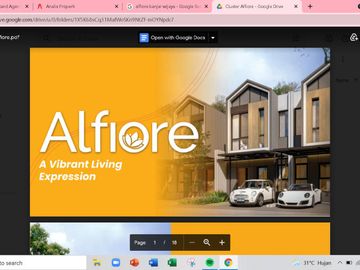 Rumah 2 Lantai Alfiore dekat Toll di Banjar Wijaya Cipondoh