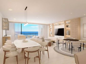 Penthouse frente al mar, alberca, gimnasio, Area de picnic, Deli y cava de vinos