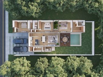 Casa en Venta en Mérida, Praderas del Mayab, Conkal (Mod. Alsacia 41)