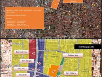 For Sale Harga NJOP Tanah di Jl. Tebet Raya (Seberang Kfc)