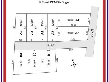 12x Angsuran: Kavling Bogor, Dekat SMP N 2 Cibinong - Bogor