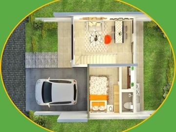 Rumah Dua Lantai 300an Juta Konsep Syariah