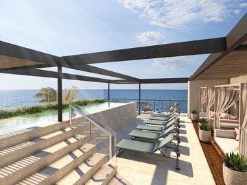 Penthouse(B) en la playa en VENTA en COPROPIEDAD en Rosa Palmar , Sisal
