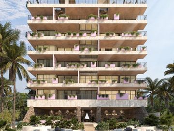 Penthouse(B) en la playa en VENTA en COPROPIEDAD en Rosa Palmar , Sisal