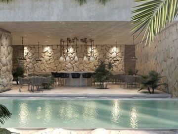 Penthouse(B) en la playa en VENTA en COPROPIEDAD en Rosa Palmar , Sisal