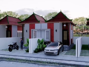 Rumah Baru 300 Jutaan Di Prambanan Desain Etnik SHM Ready