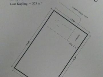 Kavling Murah Siap Bangun Di Graha Golf Araya Pakis