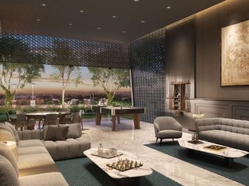 Apartamento con cine, alberca, gimnasio con spinning room, vista al campo de gol
