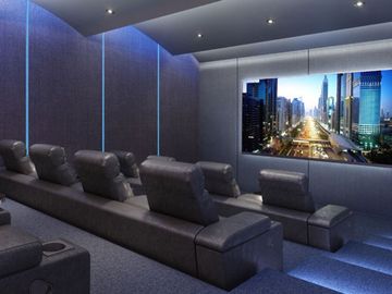 Apartamento con cine, alberca, gimnasio con spinning room, vista al campo de gol