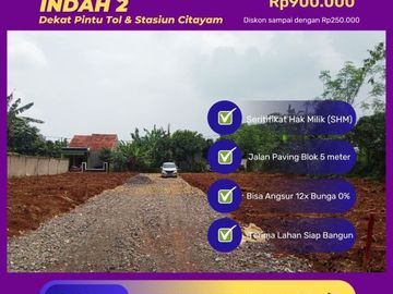 5 Menit ke Perumahan Inkopad Bogor; Harga Promo Mulai 900 Rb-an; Free SHM