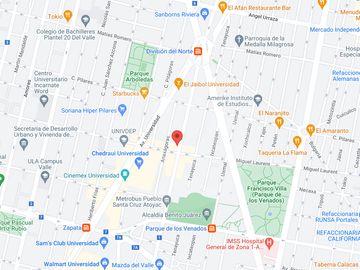 Av. Cuauhtémoc 1193 Departamento en venta en Letrán Valle